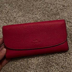 Pink coach wallet